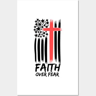 FAITH OVER FEAR Posters and Art